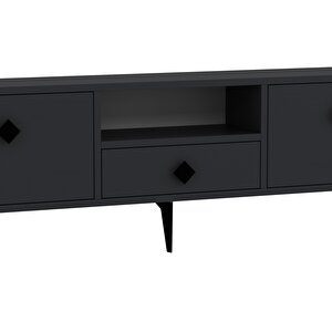 1304dropct-1 Tv Sehpasi ANTRASİT-SİYAH KULP