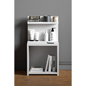 Komodin Raf Salon Ofis Dolabı Beyaz 32*35*63 Beyaz