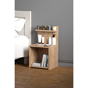 Komodin Raf Salon Ofis Dolabı Ceviz 32*35*63 Atlantik Çam