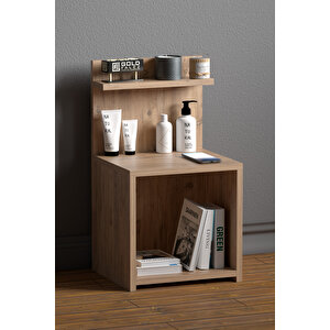 Komodin Raf Salon Ofis Dolabı Ceviz 32*35*63 Atlantik Çam