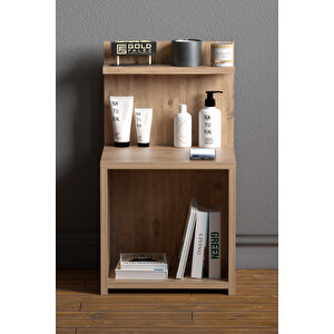 Komodin Raf Salon Ofis Dolabı Ceviz 32*35*63