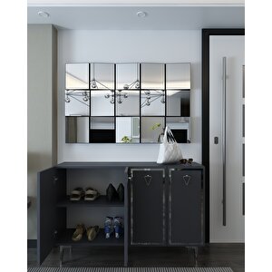 8160km-1dh Konsol,kahve Köşesi̇,ayakkabilik,ofi̇s Evrak Dolabi,mutfak Ki̇ler Dolabi,tv Üni̇tesi̇-ANTRASİT-GÜMÜŞ