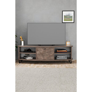 Tv Sehpası Tv Ünitesi 136 Cm Gordion Vienna 5008 Gri