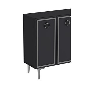 8162km-1dh Konsol,kahve Köşesi̇,ayakkabilik,ofi̇s Evrak Dolabi,mutfak Ki̇ler Dolabi,tv Üni̇tesi̇-ANTRASİT-GÜMÜŞ