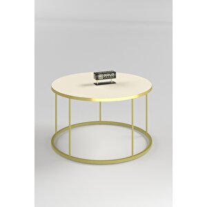 Orta Sehpa Terra Lüx Gold Krem Krem-Gold