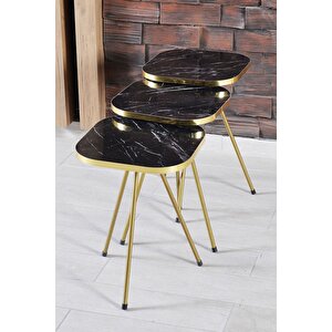 Zigon Sehpa 34*34 Altın Bendir