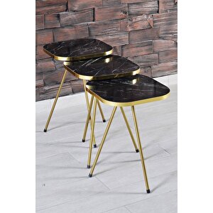 Zigon Sehpa 34*34 Altın Bendir