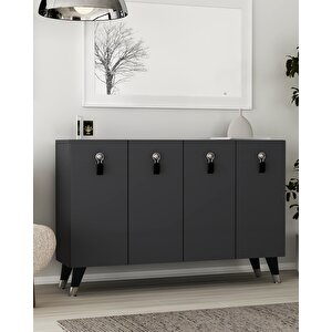 8179km-64 Dh Konsol,kahve Köşesi̇,ayakkabilik,ofi̇s Evrak Dolabi,mutfak Ki̇ler Dolabi,tv Üni̇tesi̇-ANTRASİT-GÜMÜŞ Antrasit Gümüş