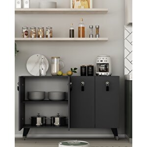 8179km-64 Dh Konsol,kahve Köşesi̇,ayakkabilik,ofi̇s Evrak Dolabi,mutfak Ki̇ler Dolabi,tv Üni̇tesi̇-ANTRASİT-GÜMÜŞ Antrasit Gümüş