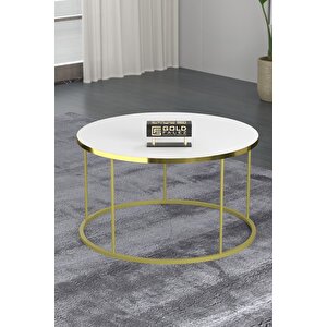 Orta Sehpa Terra Lüx Gold Beyaz Beyaz-Altın
