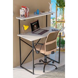75 Cm Çalışma Masası Raf Kitaplık Çok Amaçlı Ofis Masa Beyaz 45 Cm Modern Beyaz Suntalam 90 Cm 75 X Beyaz