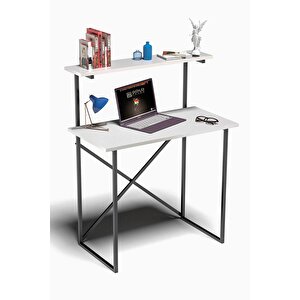 75 Cm Çalışma Masası Raf Kitaplık Çok Amaçlı Ofis Masa Beyaz 45 Cm Modern Beyaz Suntalam 90 Cm 75 X Beyaz