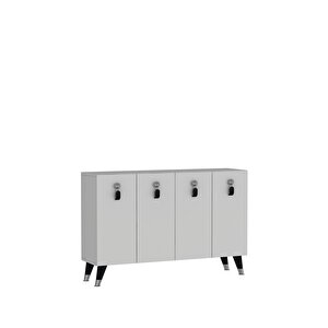 8179km-64dd Konsol,kahve Köşesi̇,ayakkabilik,ofi̇s Evrak Dolabi,mutfak Ki̇ler Dolabi,tv Üni̇tesi̇-BEYAZ-GÜMÜŞ