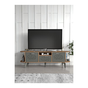 Tv Sehpası Mira Atlantik 5031 Gümüş 160 Cm 35 Cm 50 Cm Çok Renkli