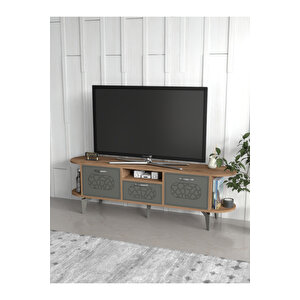 Tv Sehpası Mira Atlantik 5031 Gümüş 160 Cm 35 Cm 50 Cm Çok Renkli