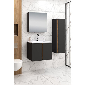 %100 Mdf - 65 Cm Lavina Banyo Dolabı + 30 Cm Lavina Boy Dolabı
