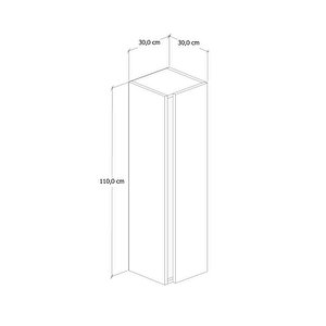 %100 Mdf - 30 Cm Lavina Boy Dolabı
