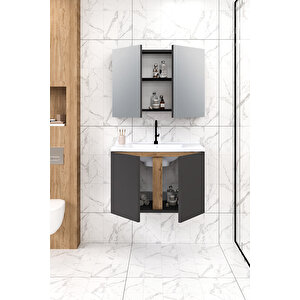 %100 Mdf - 80 Cm Lavina Banyo Dolabı