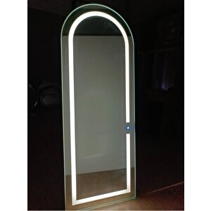 Dokunmatik  Led Işıklı Boy Aynası Krem