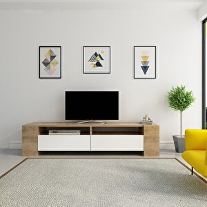 Sosruko Tv Ünitesi Ceviz Beyaz Ceviz Beyaz