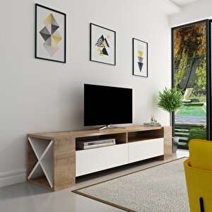 Sosruko Tv Ünitesi Ceviz Beyaz Ceviz Beyaz