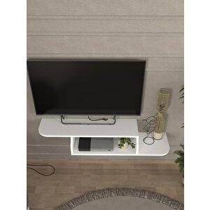 Dekorister Macros Tv Sehpası Beyaz 120 Cm