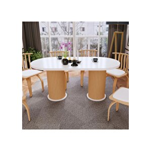 Ada Oval Yemek Masası & Mutfak Masası & Salon Masası Masa 