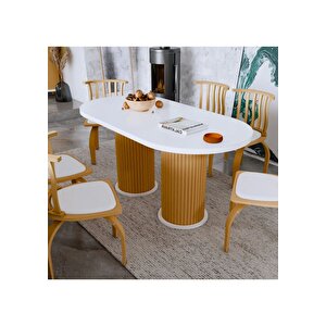 Ada Oval Yemek Masası & Mutfak Masası & Salon Masası Masa 