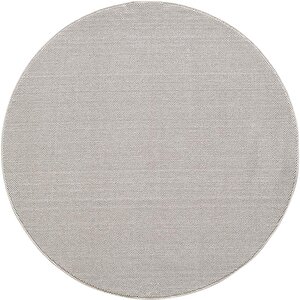 Yumuşak Bukleli Sisal Jüt Salon Oturma Odası Krem Renkli Yuvarlak Halı