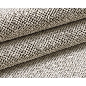 Yumuşak Bukleli Sisal Jüt Salon Oturma Odası Krem Renkli Yuvarlak Halı 120 cm