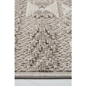 Modern Tasarımlı Jüt Dokuma Loop Sisal Kahve Renk Halı