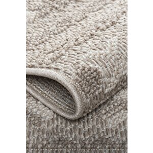 Modern Tasarımlı Jüt Dokuma Loop Sisal Kahve Renk Halı