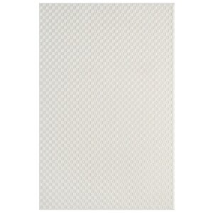 Pamuk Tabanlı Modern Dama Tasarımlı  Sisal Yaprak Krem Renk Halı