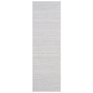 Pamuk Tabanlı Modern Tasarımlı  Sisal Çizgiili Krem Renk Halı