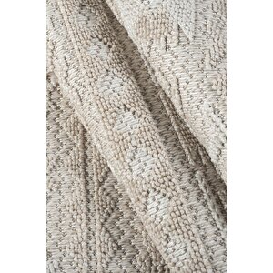 Modern Tasarımlı Jüt Dokuma Loop Sisal Bej Renk Halı