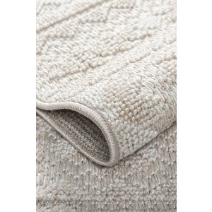 Modern Tasarımlı Jüt Dokuma Loop Sisal Bej Renk Halı