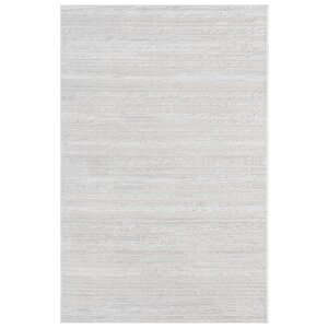 Pamuk Tabanlı Modern Tasarımlı  Sisal Çizgiili Krem Renk Halı