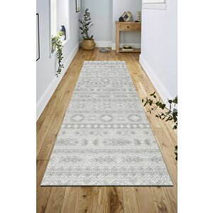 Modern Tasarımlı Jüt Dokuma Loop Sisal Gri Renk Halı