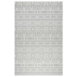 Modern Tasarımlı Jüt Dokuma Loop Sisal Gri Renk Halı