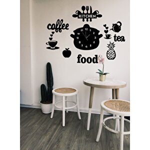 Ki̇tchen Mutfak Duvar Saati̇ Dekorasyon Coffe Tea Dekor