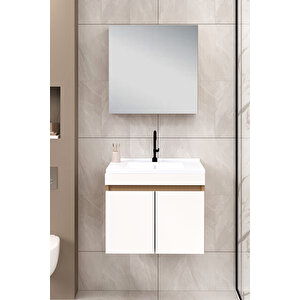 %100 Mdf - 65 Cm Saura Banyo Dolabı