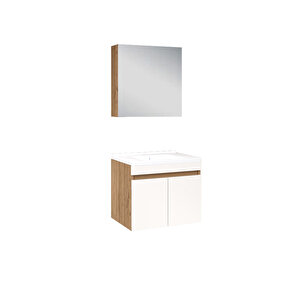 %100 Mdf - 65 Cm Saura Banyo Dolabı