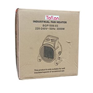 Taflan 3kw (3000watt) Elektrikli Fanlı Isıtıcı 220volt