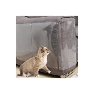 Kedi Koltuk Mobilya Koruyucu Tırmalama Caydırıcı Parlak Kendinden Yapışkanlı Şeffaf Folyo 50 X 1 Metre