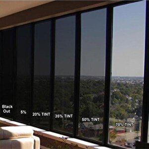 Oto Araç Ev Bina Balkon Ofis Cam Filmi Koyu Ton 152 Cm X 1 Metre