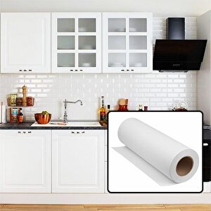 Mat Beyaz Mobilya Ve Dolap Kaplama Folyosu 100 Cm 100 Cm X 3 Metre 100x300 cm