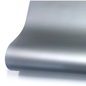 Silver Gümüş Renk Yapışkanlı Folyo Mat Yüzey 61 Cm 1 Metre