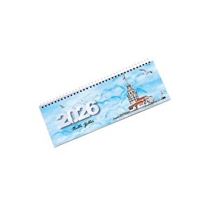 2026 Haftalık Masa Takvimi Masa Sümeni Küçük Boy 31x11 Cm