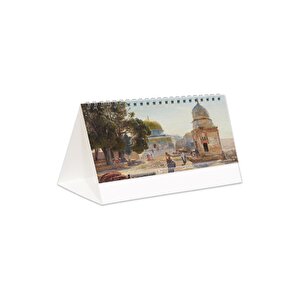 2026 Filistin Piramit Masa Takvimi Masaüstü Takvim 21x17 Cm
