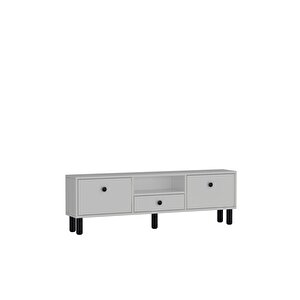 1310dropct-1 Bohem Tv Sehpasi BEYAZ-SİYAH KULP